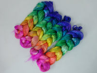 Silk Brick Gradient, Hand Dyed, 50g