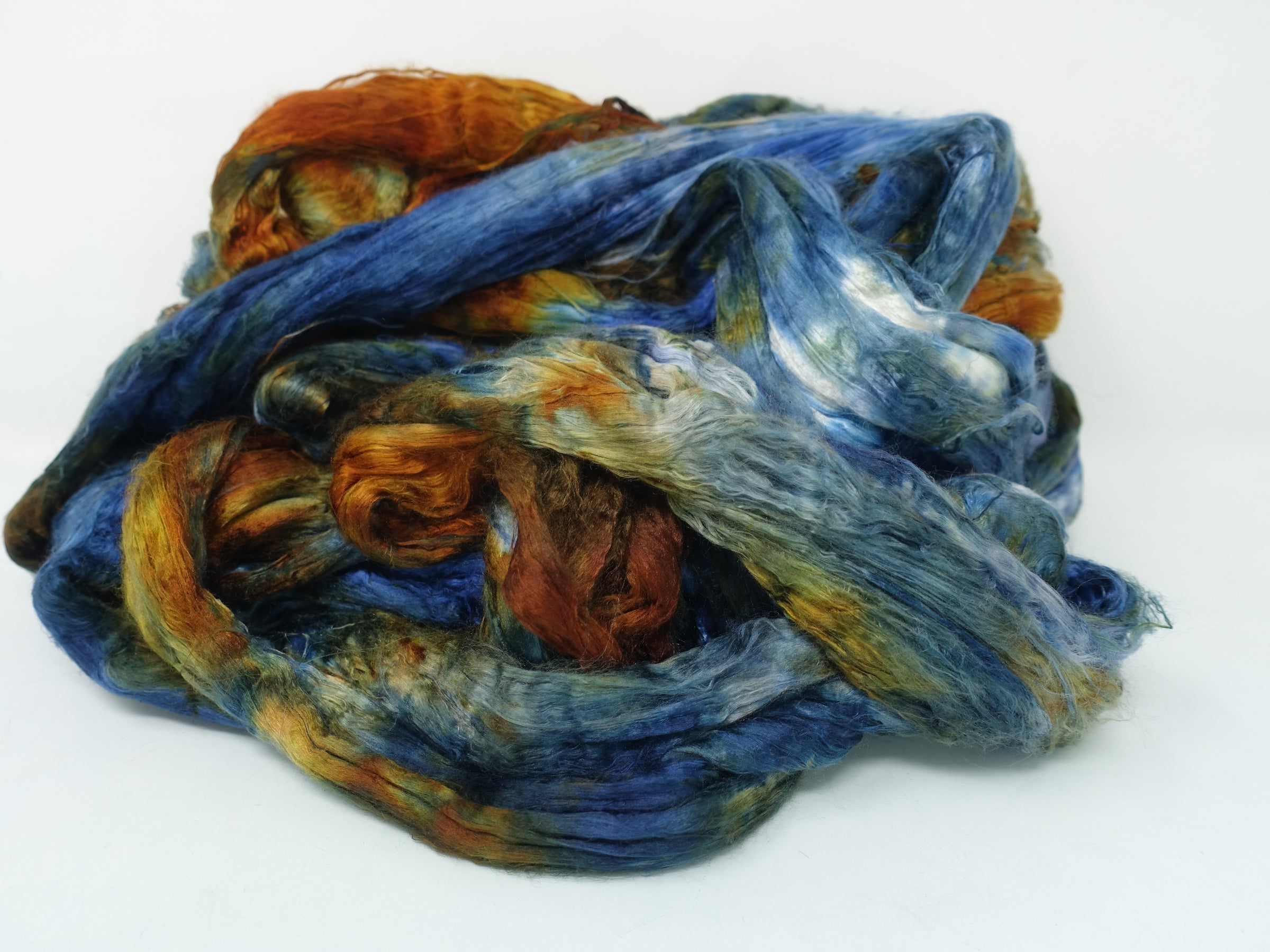 Silk Brick Variegated, Hand Dyed, 100g