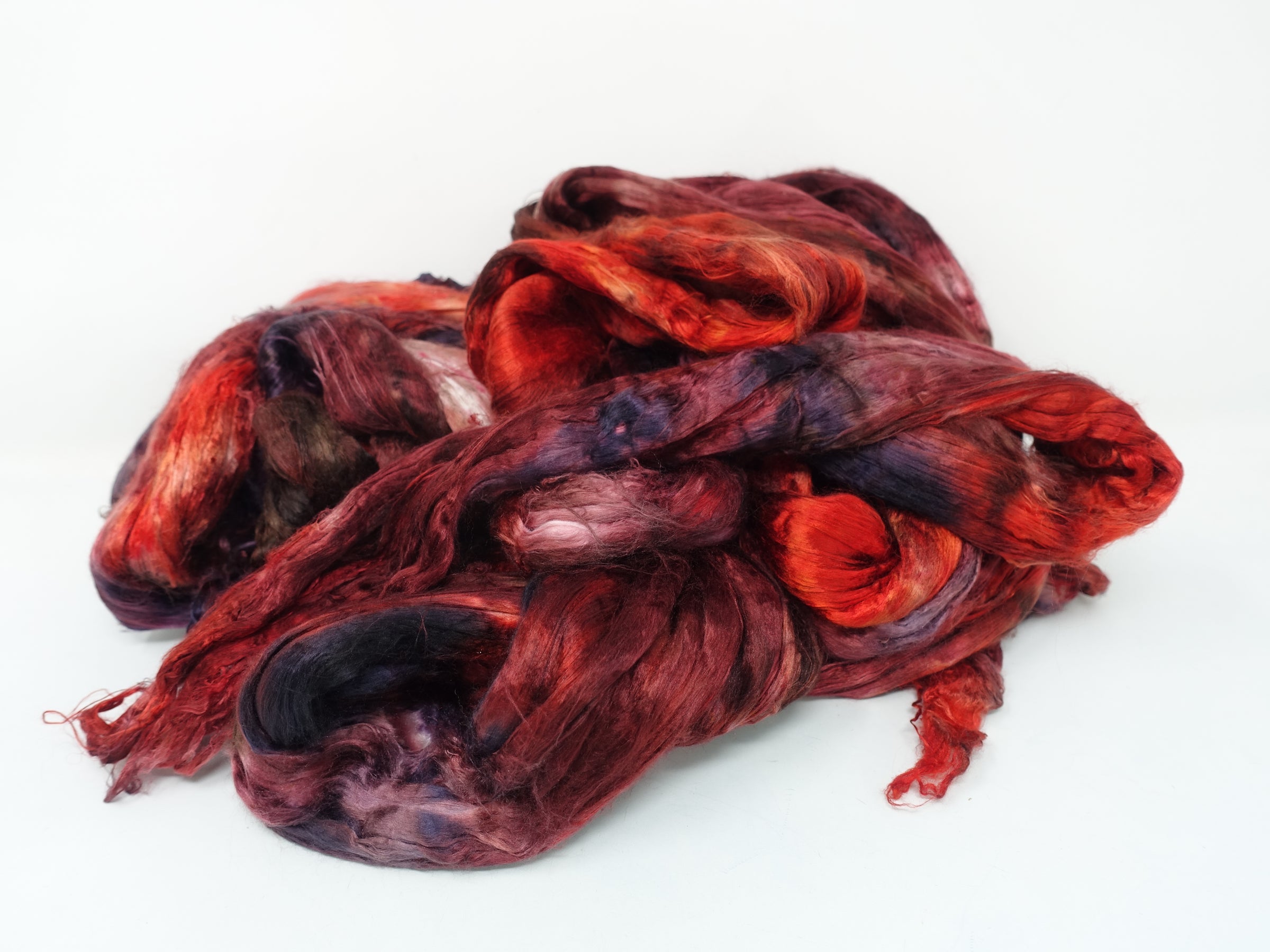 Silk Brick Variegated, Hand Dyed, 100g