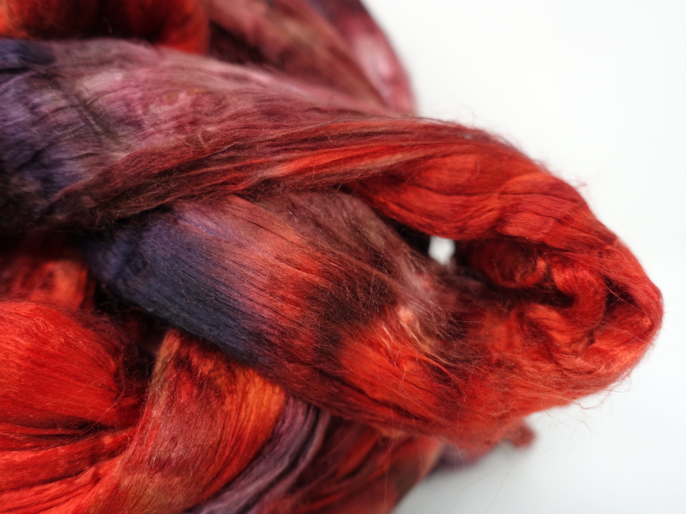 Silk Brick Variegated, Hand Dyed, 100g