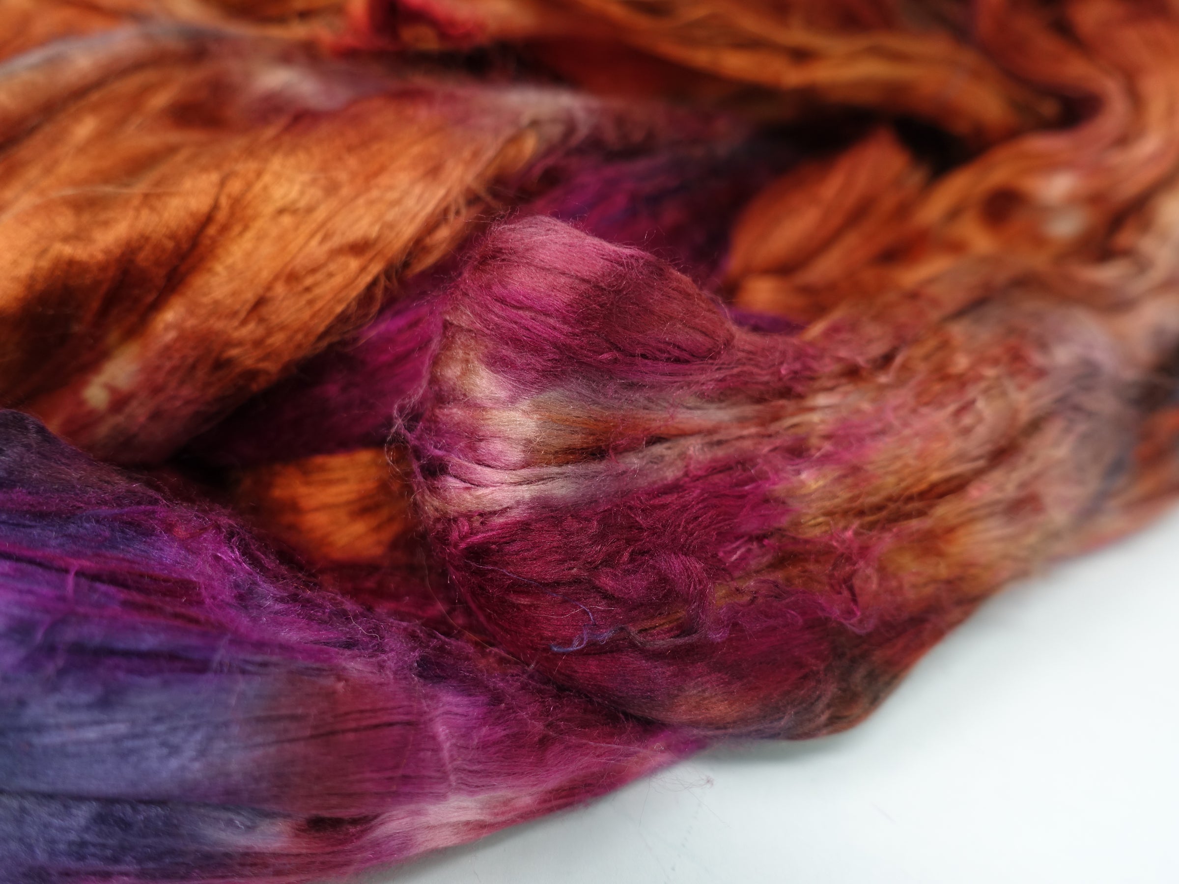 Silk Brick Variegated, Hand Dyed, 100g