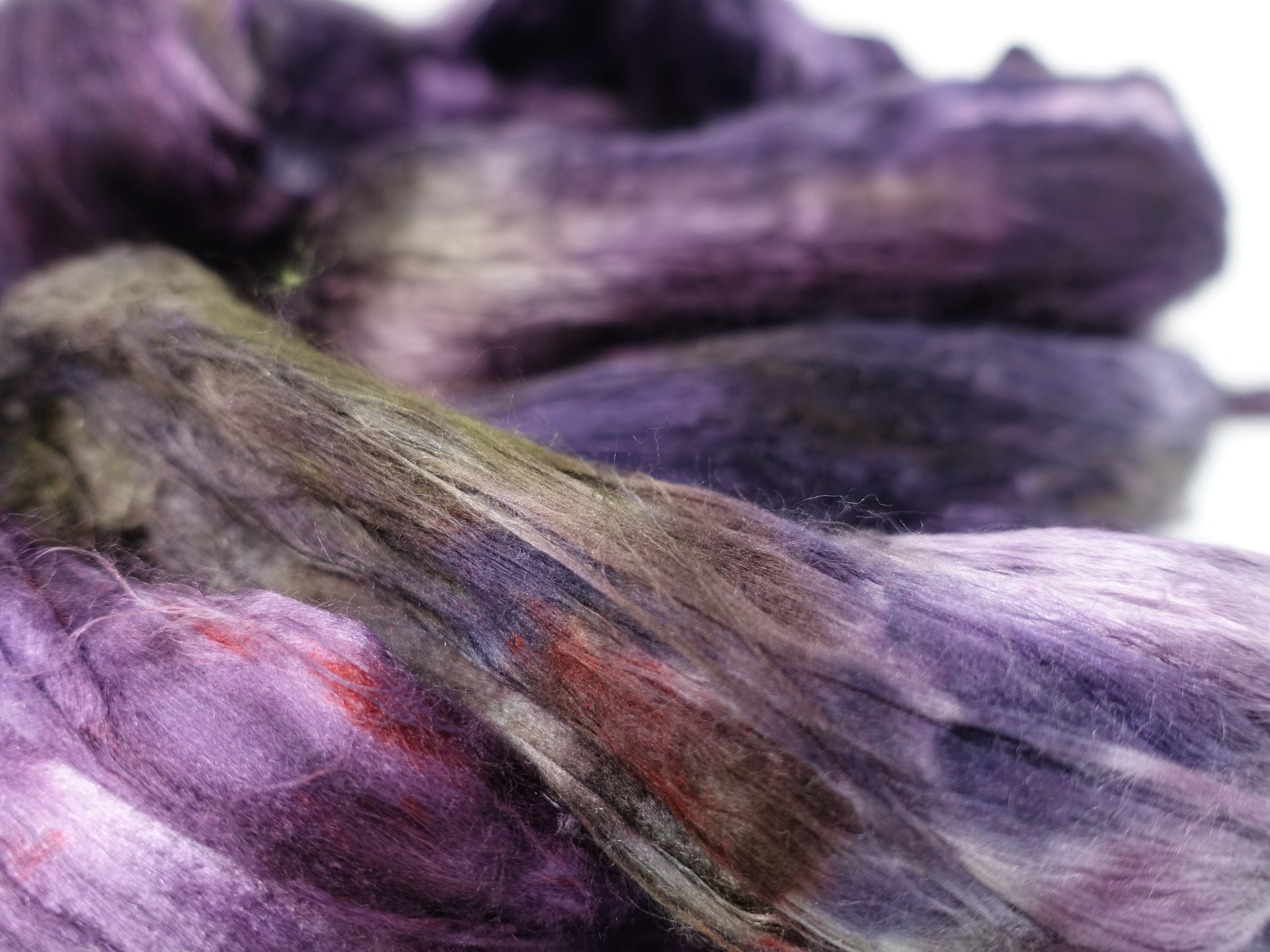 Silk Brick Variegated, Hand Dyed, 100g