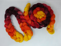 Sock Fibre, Superwash Cheviot, Silk & Bio-Nylon. Mirror Gradient 100g