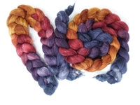 Sock Fibre, Superwash Cheviot, Silk & Bio-Nylon. Mirror Gradient 100g