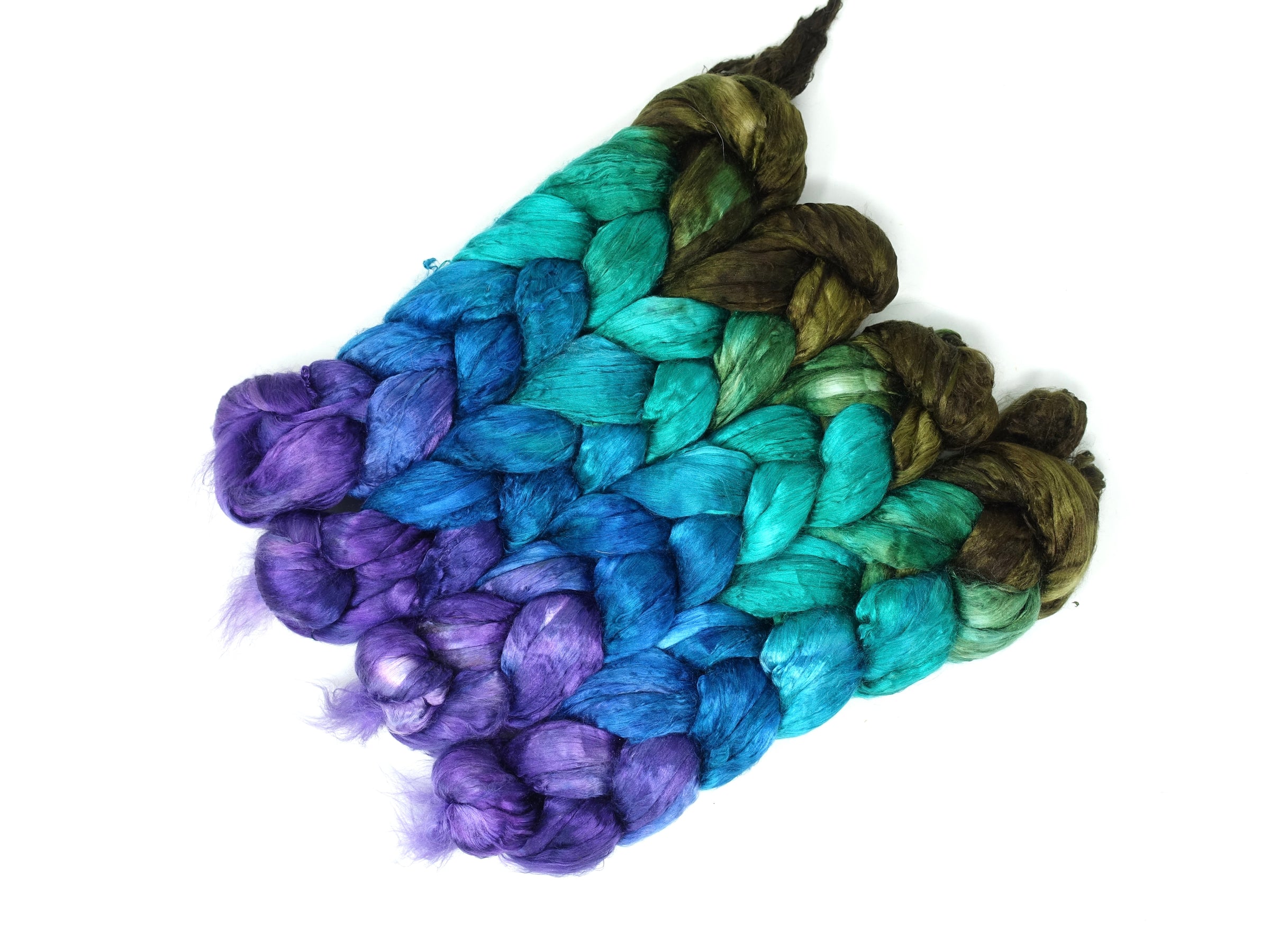 Silk Brick Gradient, Hand Dyed, 50g