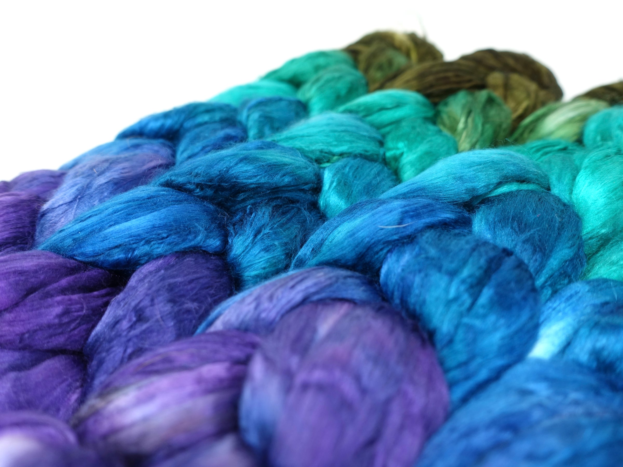 Silk Brick Gradient, Hand Dyed, 50g