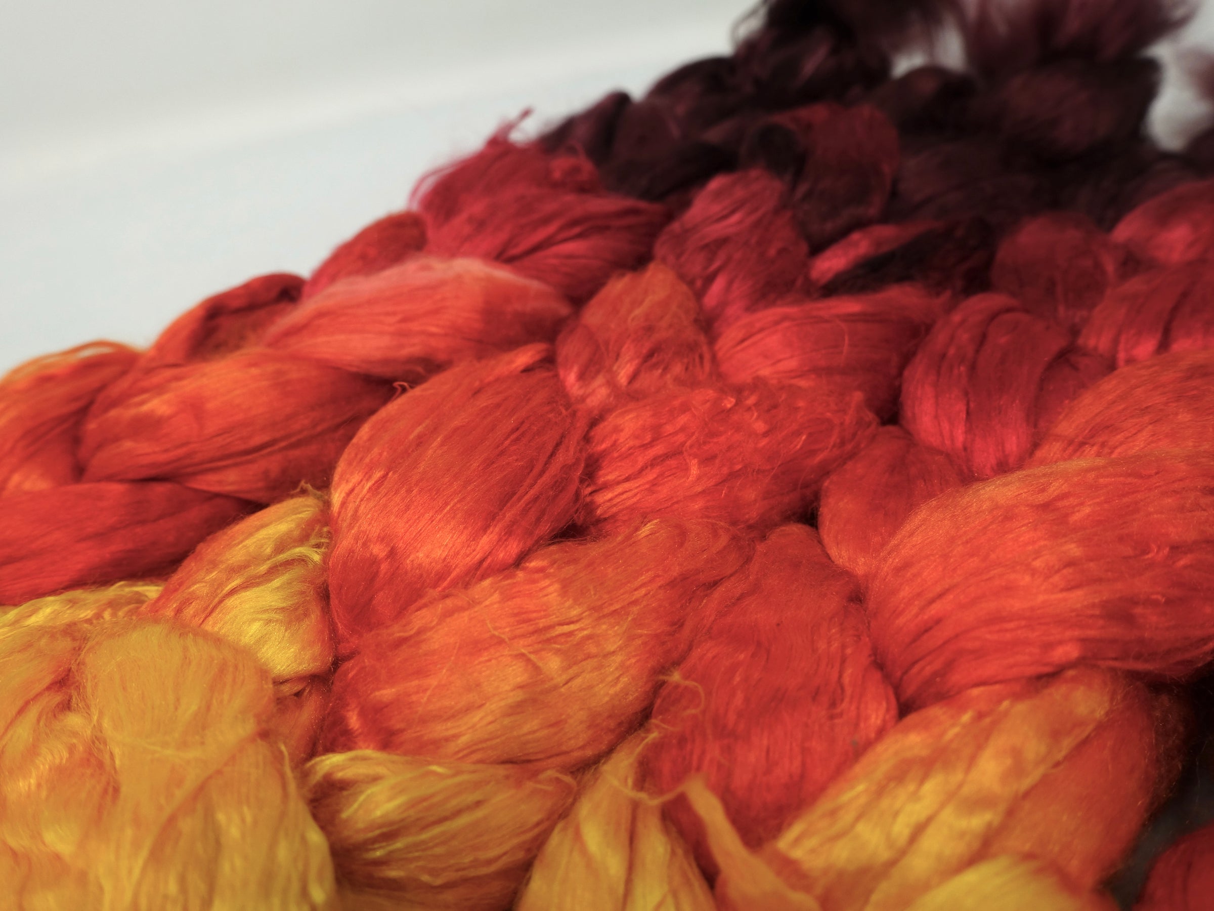 Silk Brick Gradient, Hand Dyed, 50g