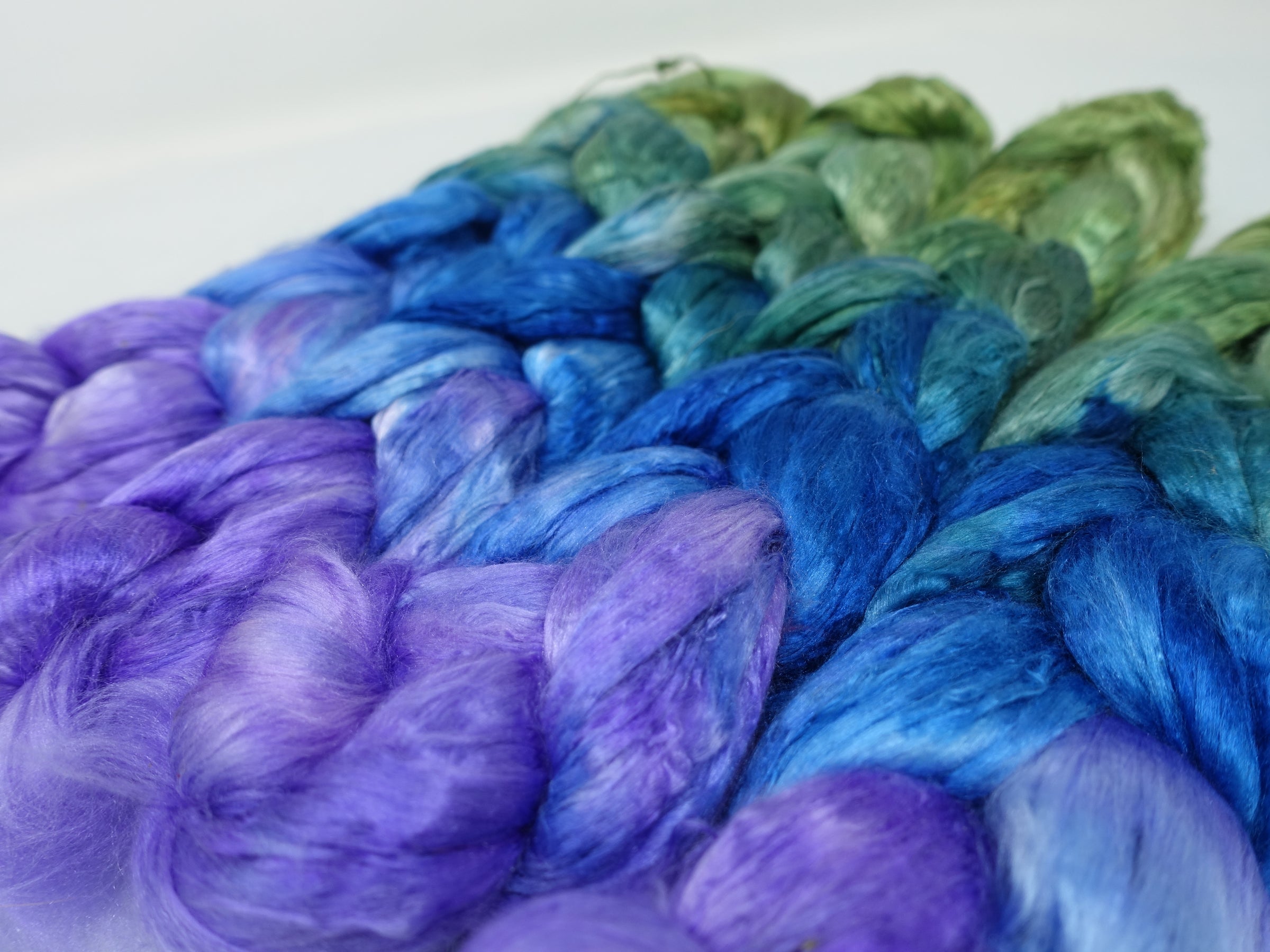 Silk Brick Gradient, Hand Dyed, 50g