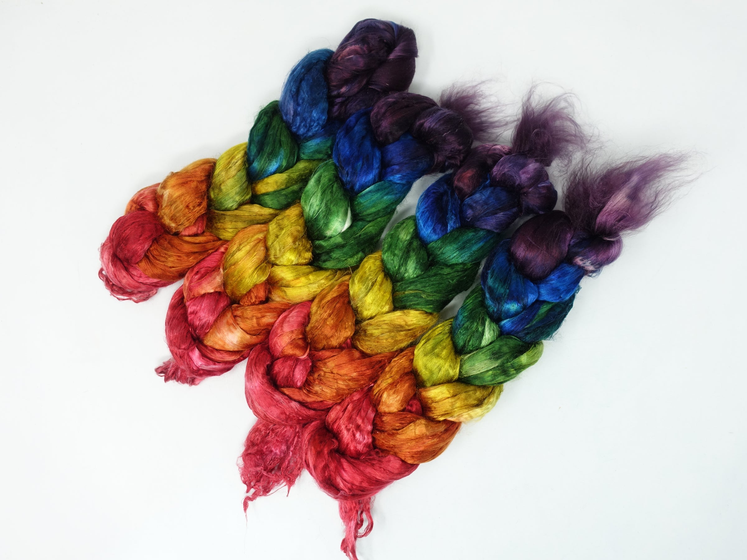 Silk Brick Gradient, Hand Dyed, 50g