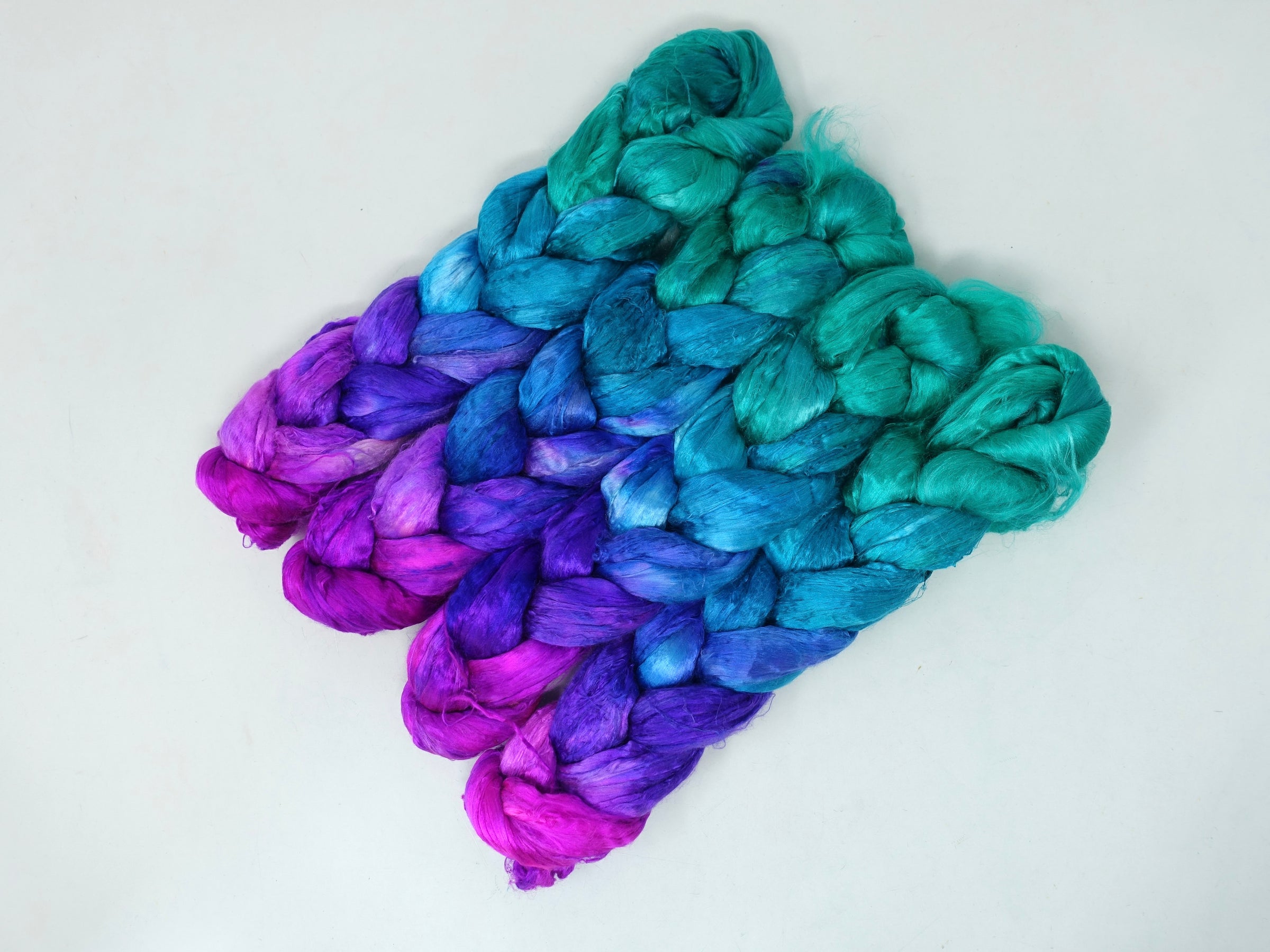 Silk Brick Gradient, Hand Dyed, 50g