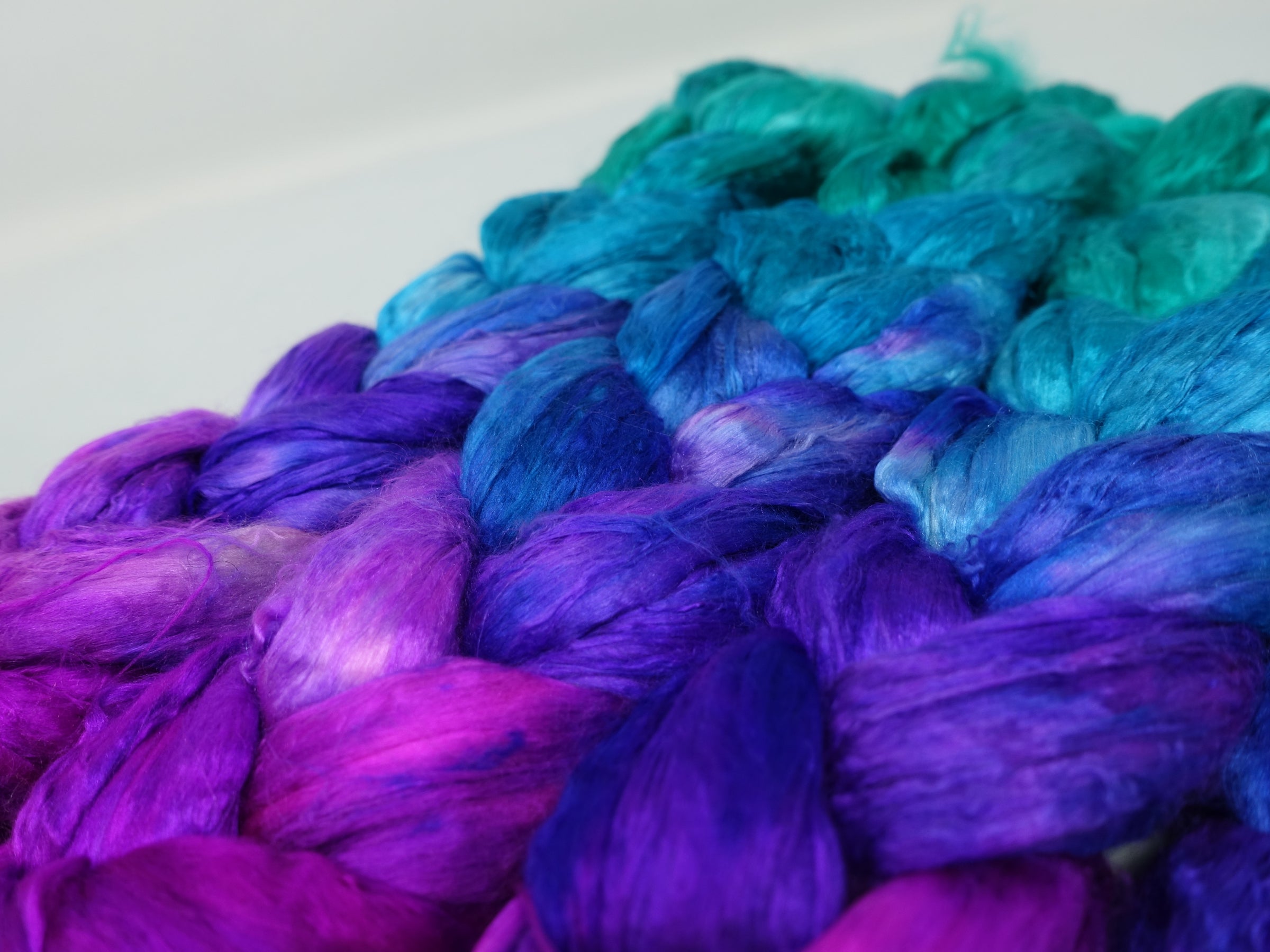 Silk Brick Gradient, Hand Dyed, 50g