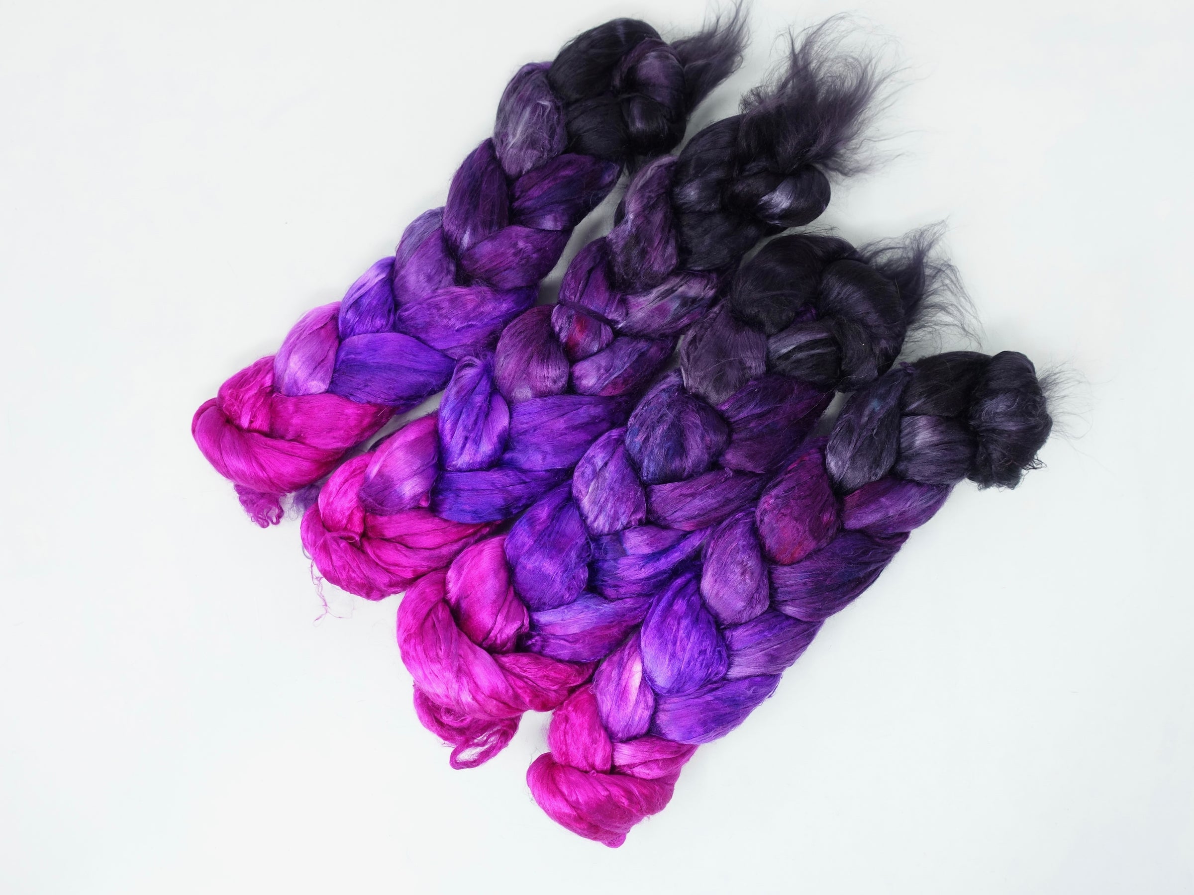 Silk Brick Gradient, Hand Dyed, 50g