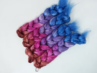 Silk Brick Gradient, Hand Dyed, 50g
