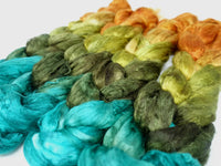Silk Brick Gradient, Hand Dyed, 50g