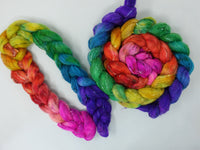 Tweed Wool. South American Wool & Viscose Tweed Nepps. Hand Dyed Gradient 100g