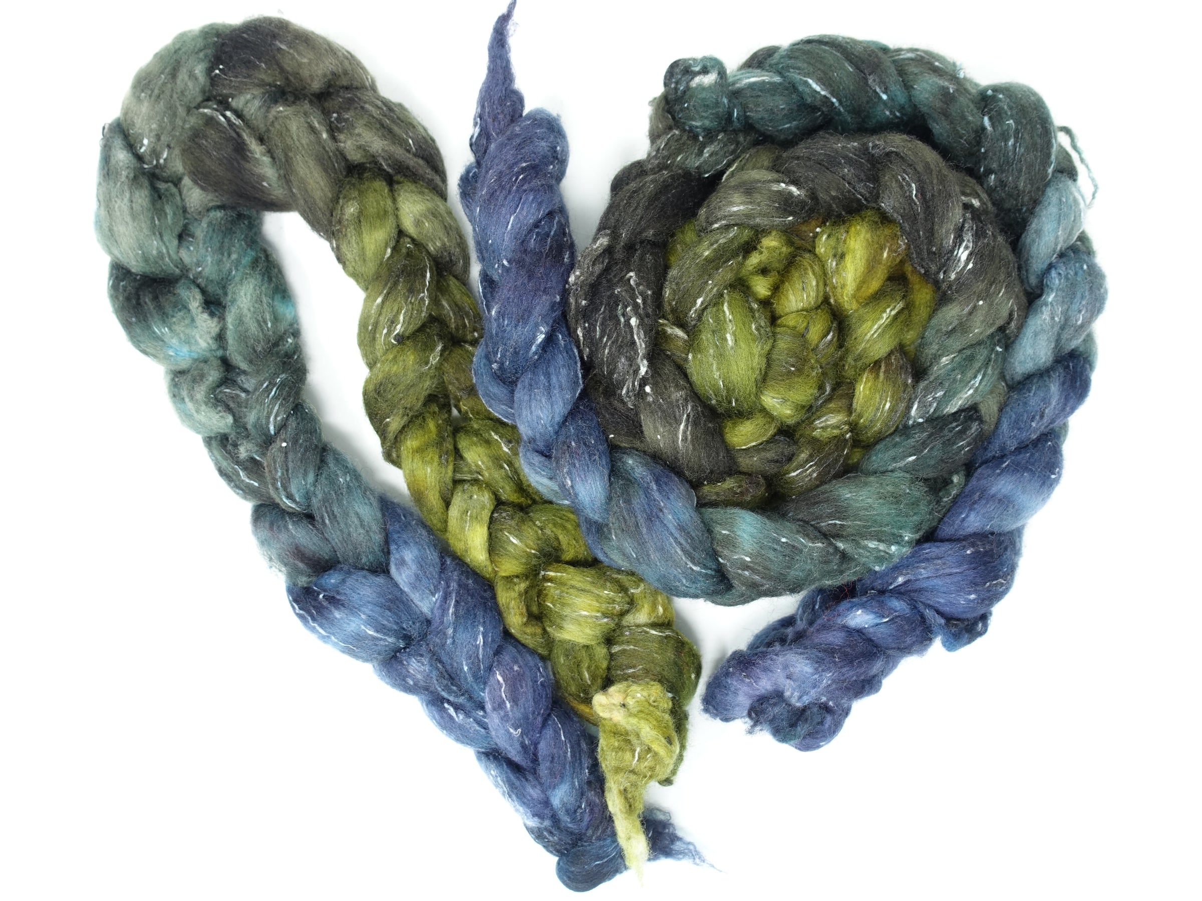 Tweed Wool. South American Wool & Viscose Tweed Nepps. Hand Dyed Gradient 100g