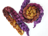Tweed Wool. South American Wool & Viscose Tweed Nepps. Hand Dyed Gradient 100g