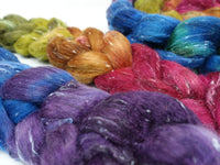 Tweed Wool. South American Wool & Viscose Tweed Nepps. Hand Dyed Gradient 100g