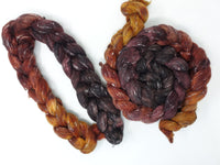 Tweed Wool. South American Wool & Viscose Tweed Nepps. Hand Dyed Gradient 100g