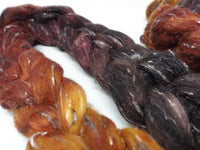 Tweed Wool. South American Wool & Viscose Tweed Nepps. Hand Dyed Gradient 100g