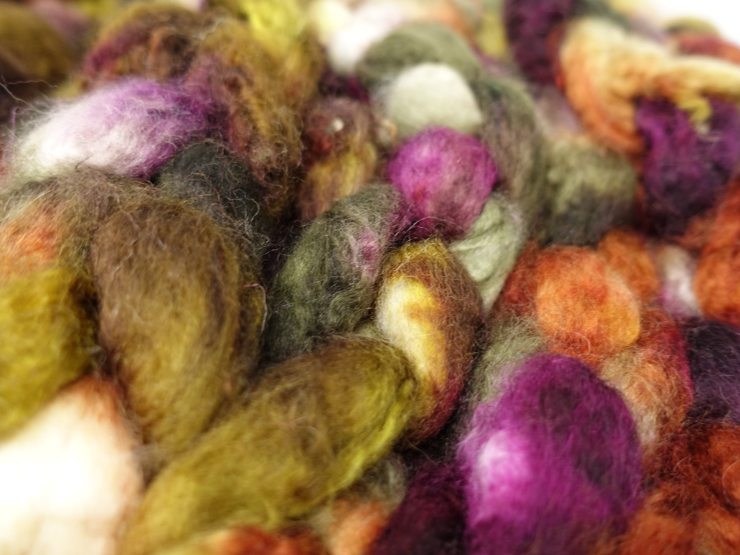 Mongolian Wool, Hand Dyed 100g