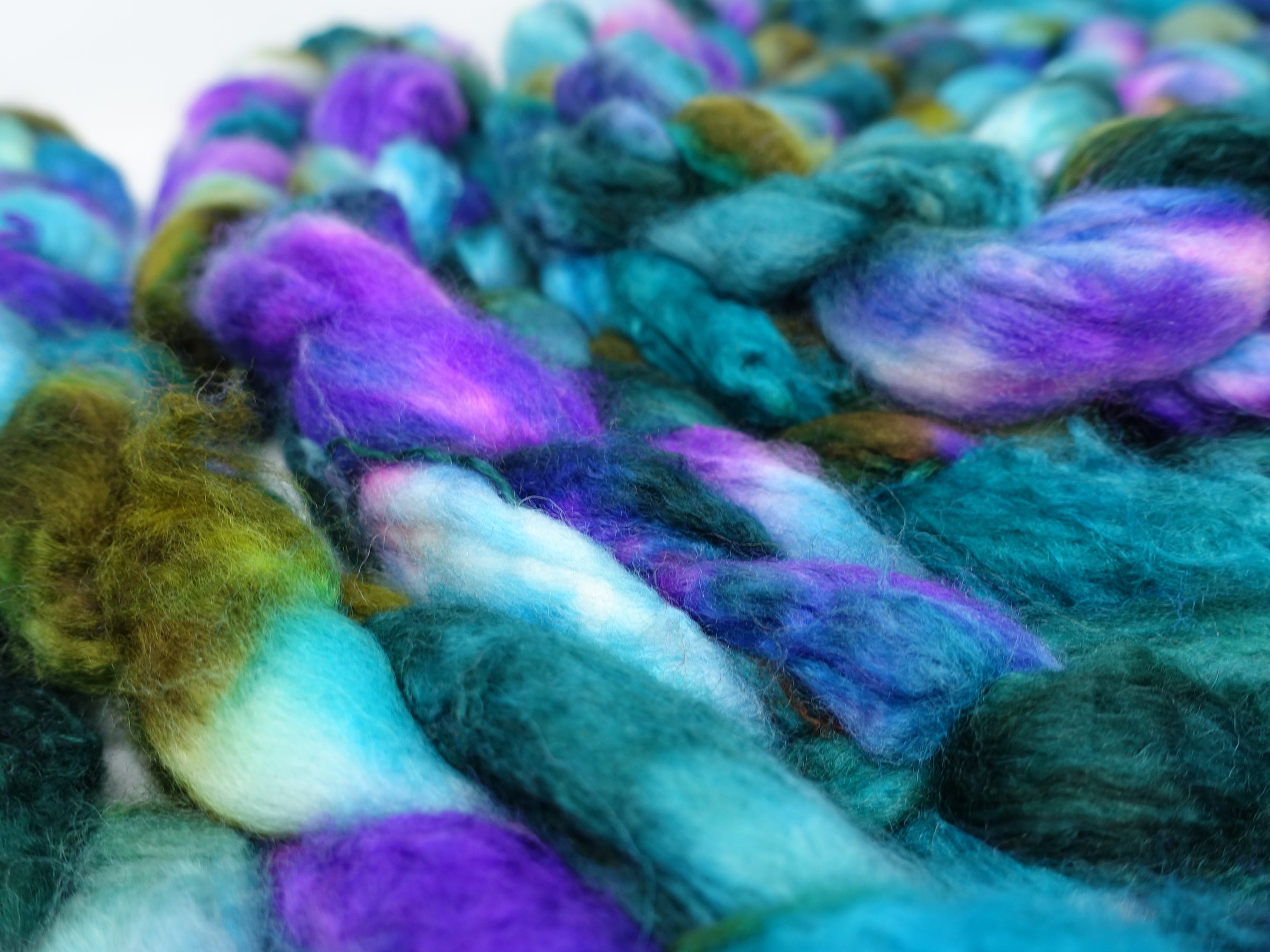 Mongolian Wool, Hand Dyed 100g