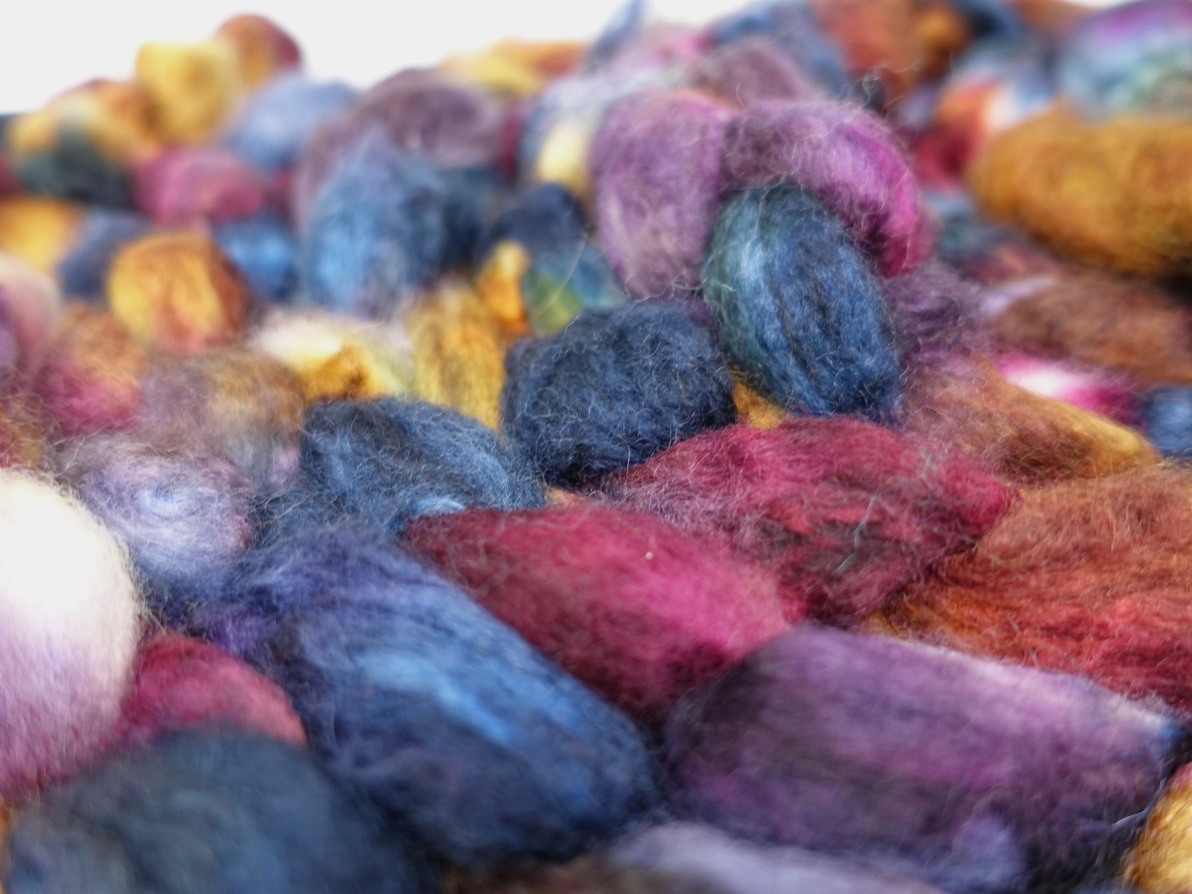 Mongolian Wool, Hand Dyed 100g