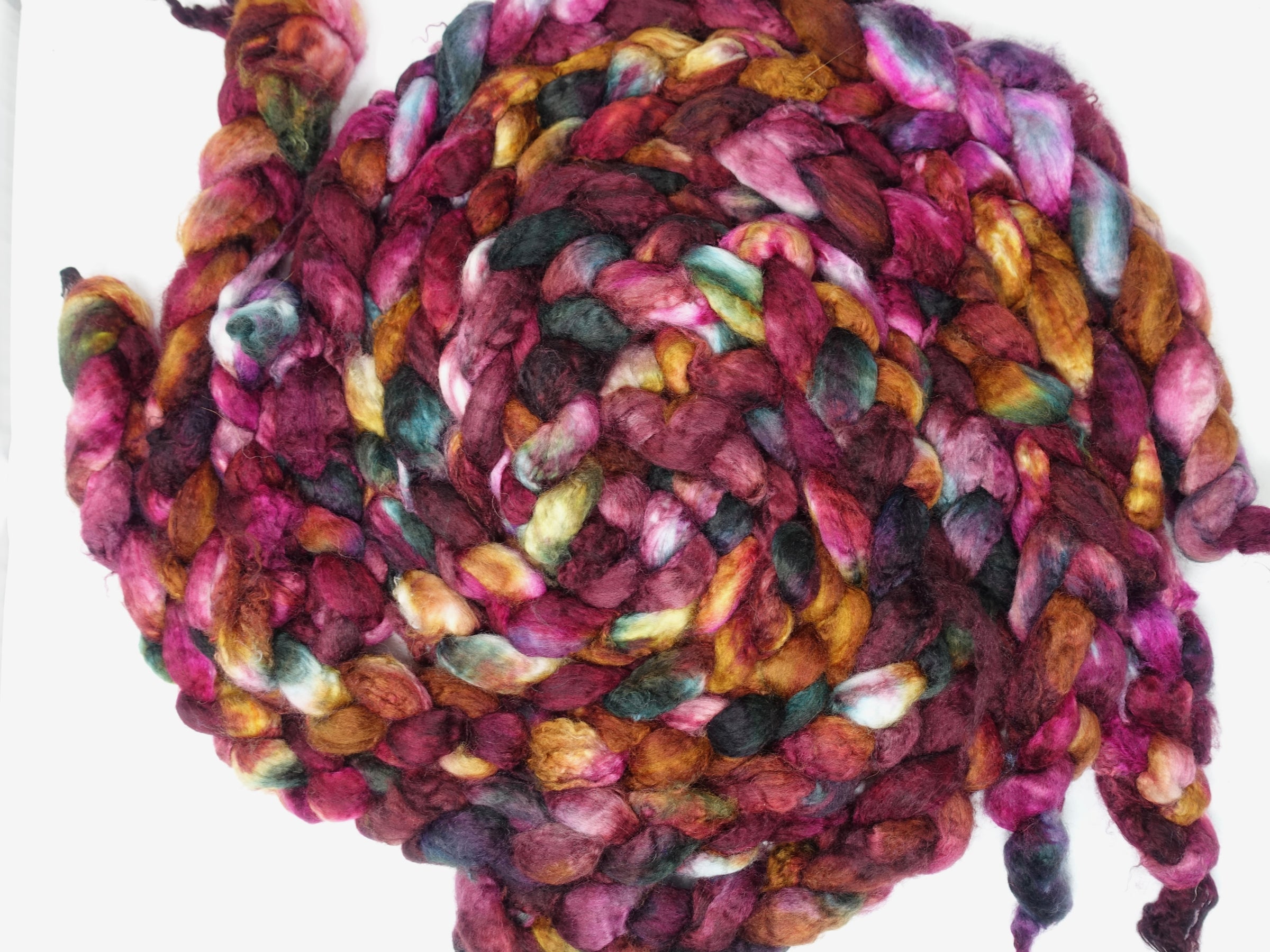 Mongolian Wool, Hand Dyed 100g