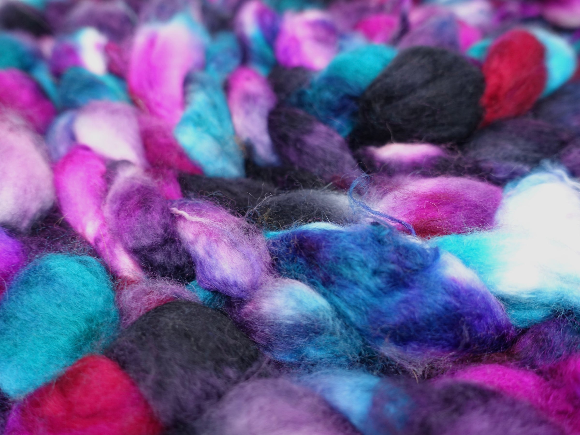 Mongolian Wool, Hand Dyed 100g