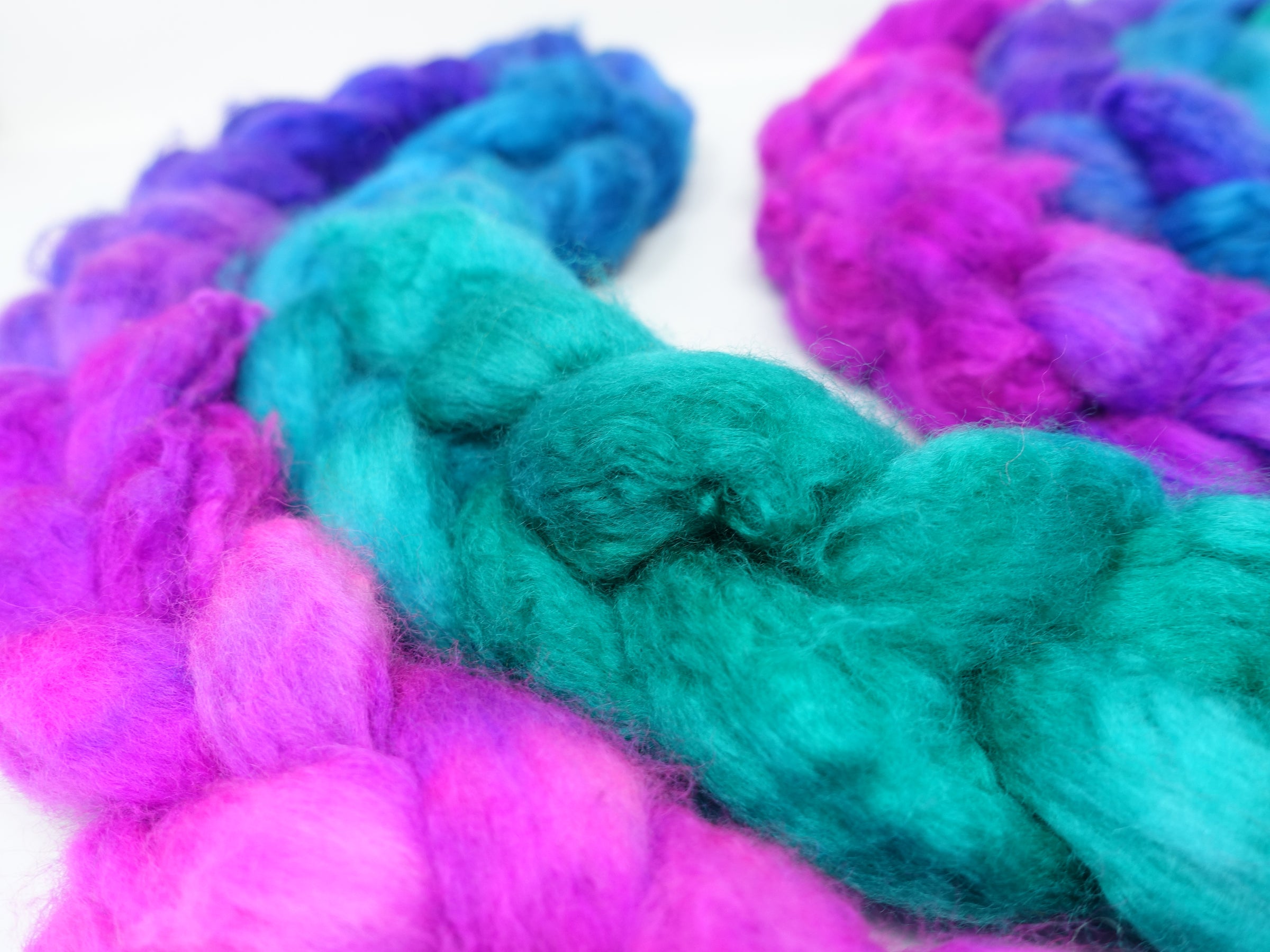 Mongolian Wool, Hand Dyed  Gradient 100g