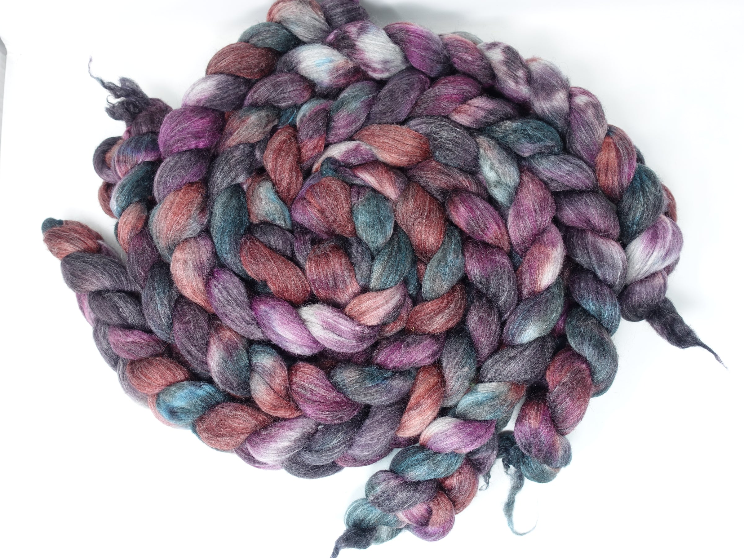 Corriedale & Lotus,  Hand Dyed Variegated. 100g