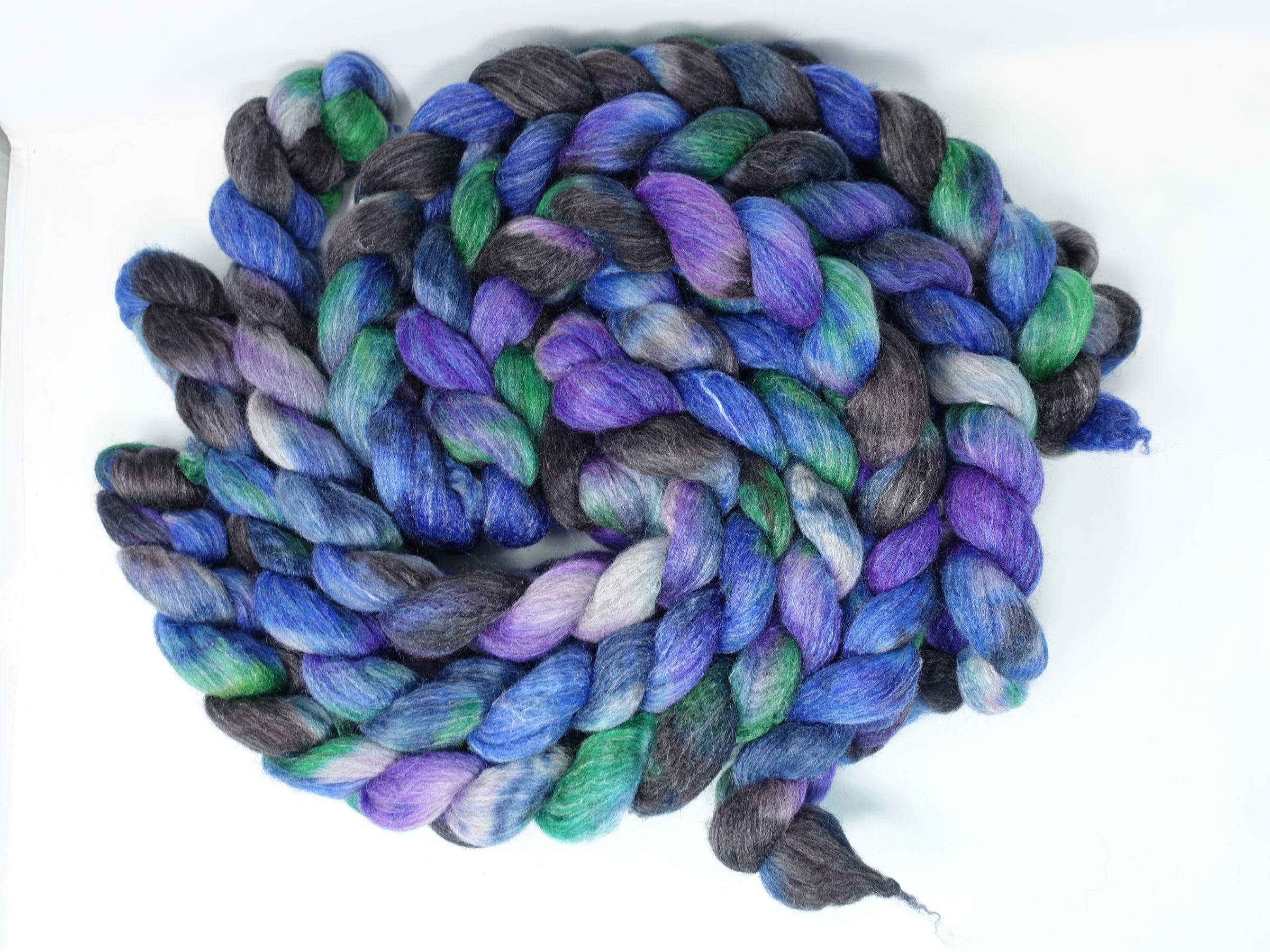 Corriedale & Lotus,  Hand Dyed Variegated. 100g