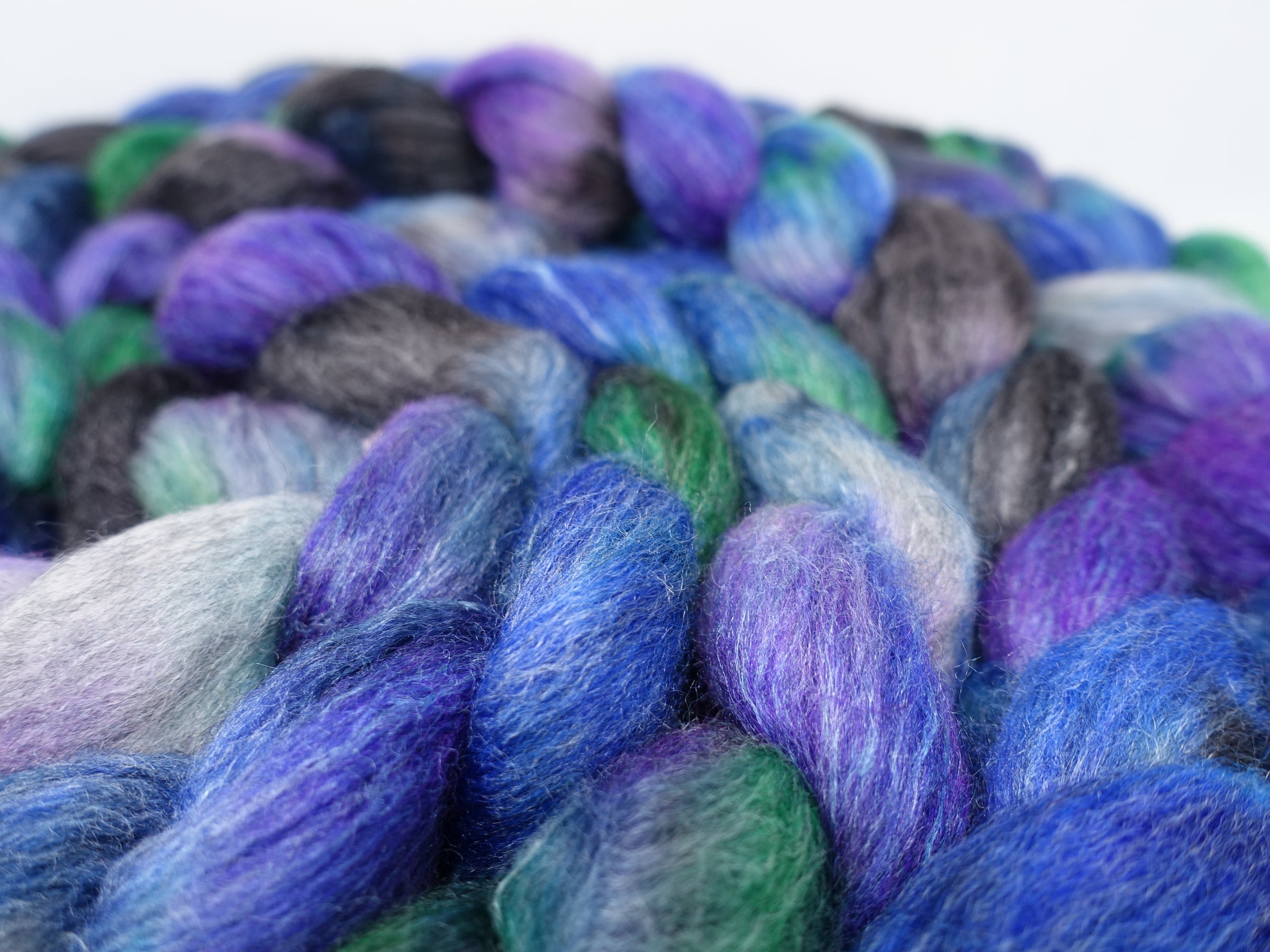Corriedale & Lotus,  Hand Dyed Variegated. 100g