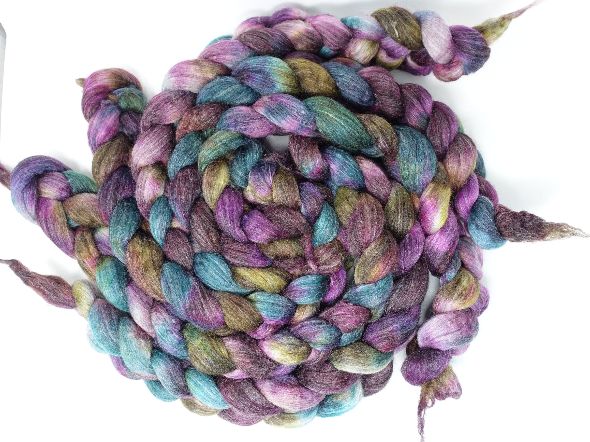 Corriedale & Lotus,  Hand Dyed Variegated. 100g