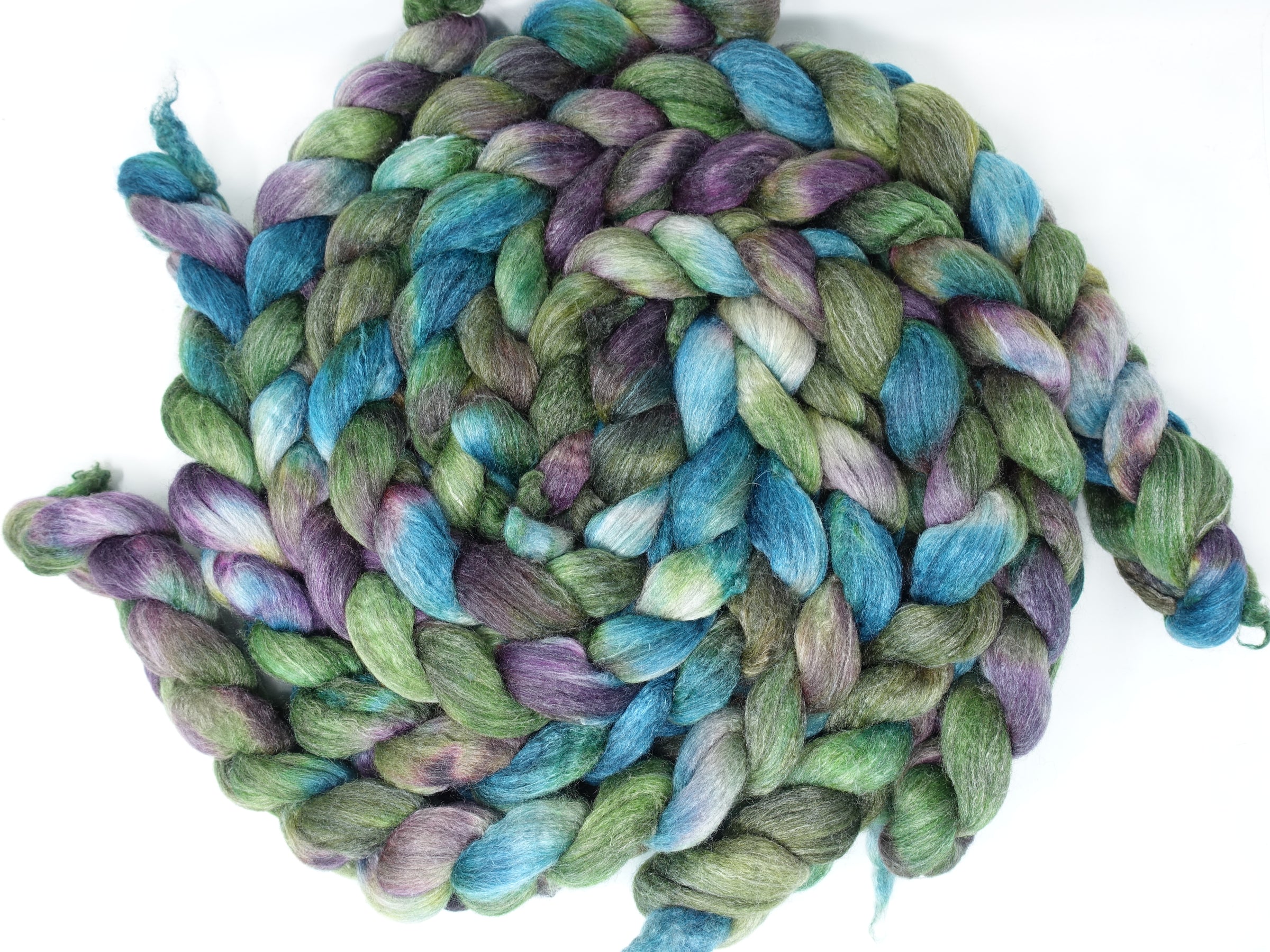 Corriedale & Lotus,  Hand Dyed Variegated. 100g