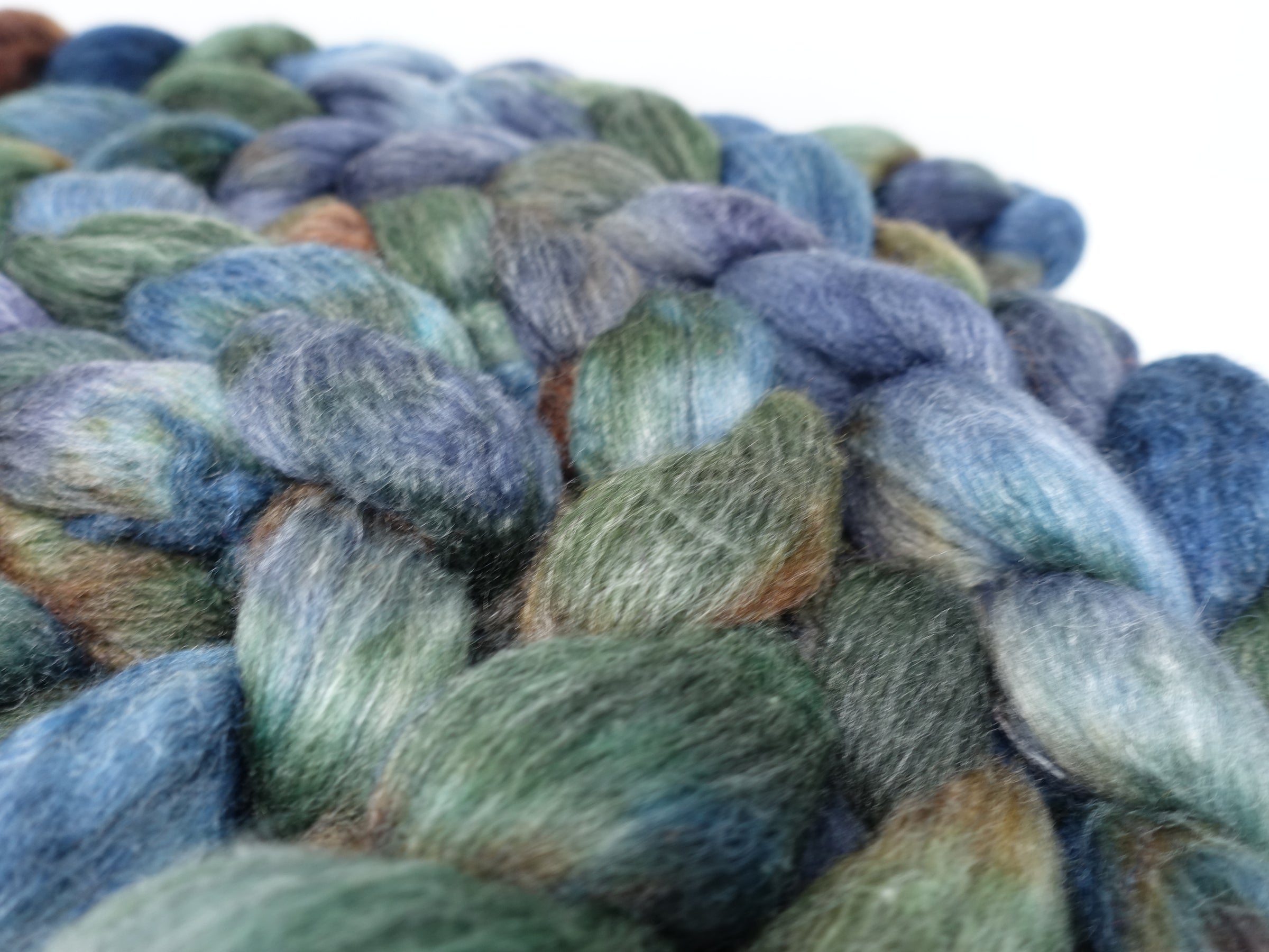 Corriedale & Lotus,  Hand Dyed Variegated. 100g