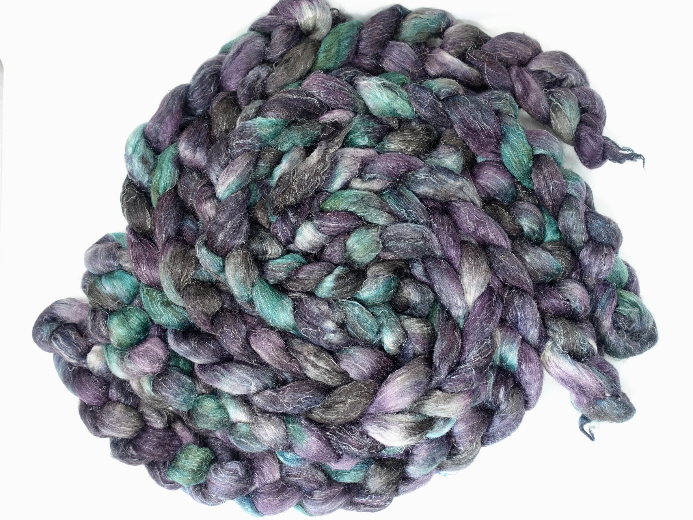 Romney, Silk & Linen. Hand Dyed Variegated - 100g