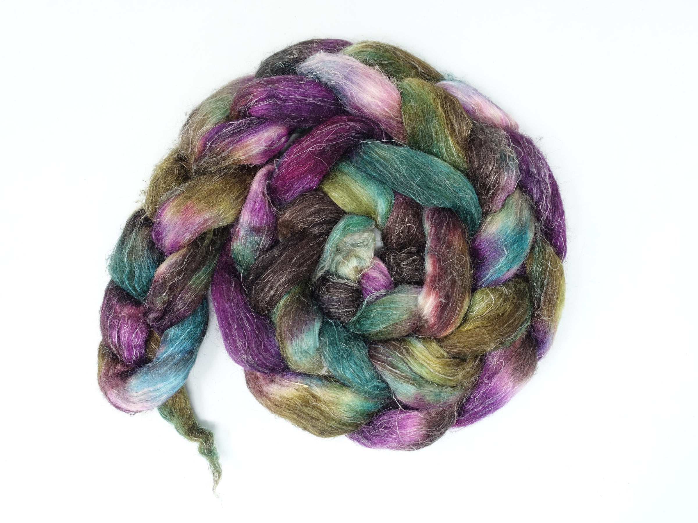 Romney, Silk & Linen. Hand Dyed Variegated - 100g