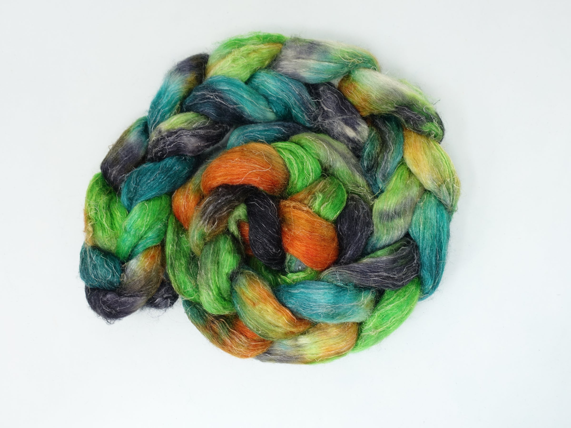 Romney, Silk & Linen. Hand Dyed Variegated - 100g