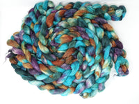 Romney, Silk & Linen. Hand Dyed Variegated - 100g