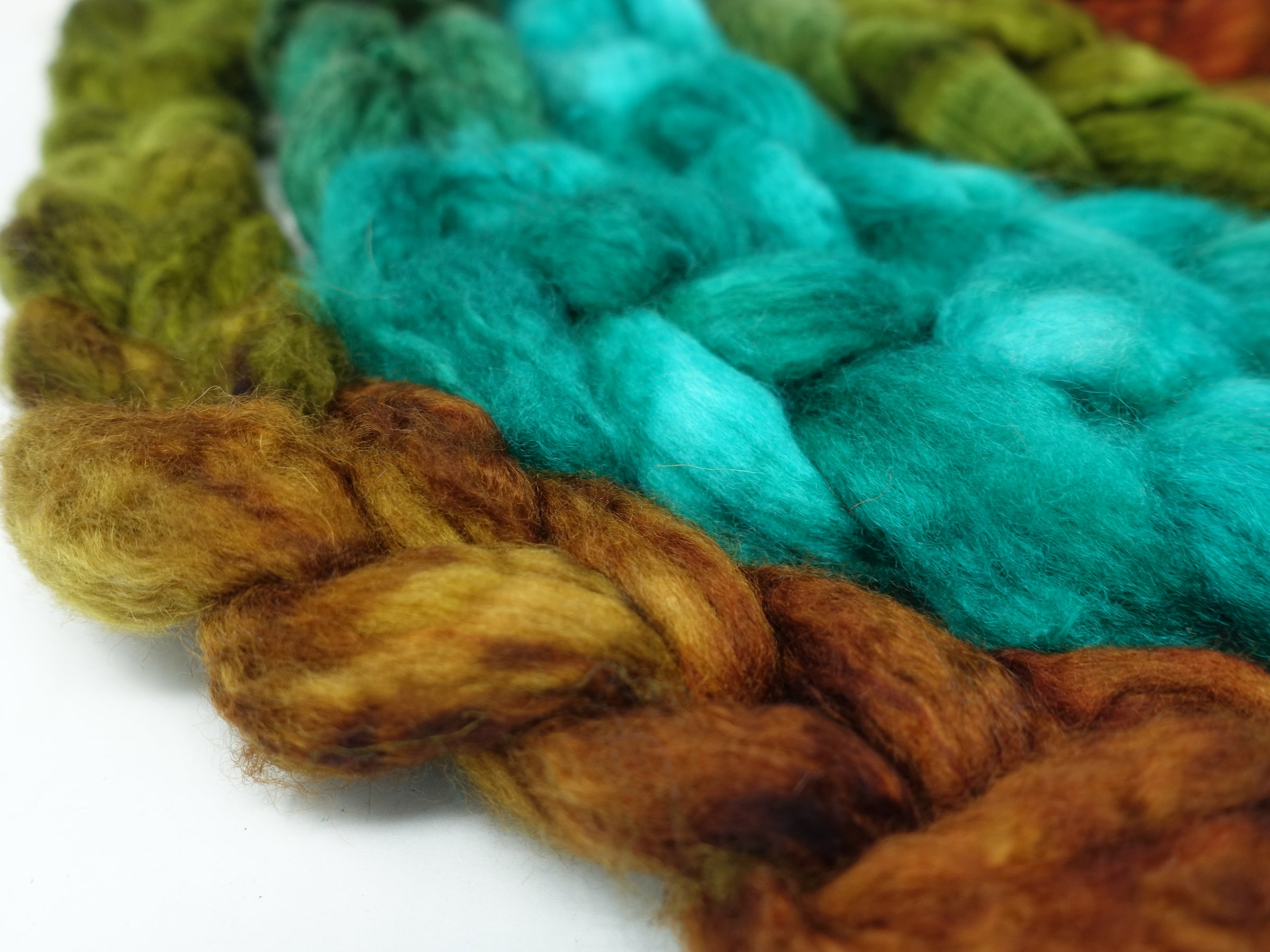 Mongolian Wool, Hand Dyed  Gradient 100g