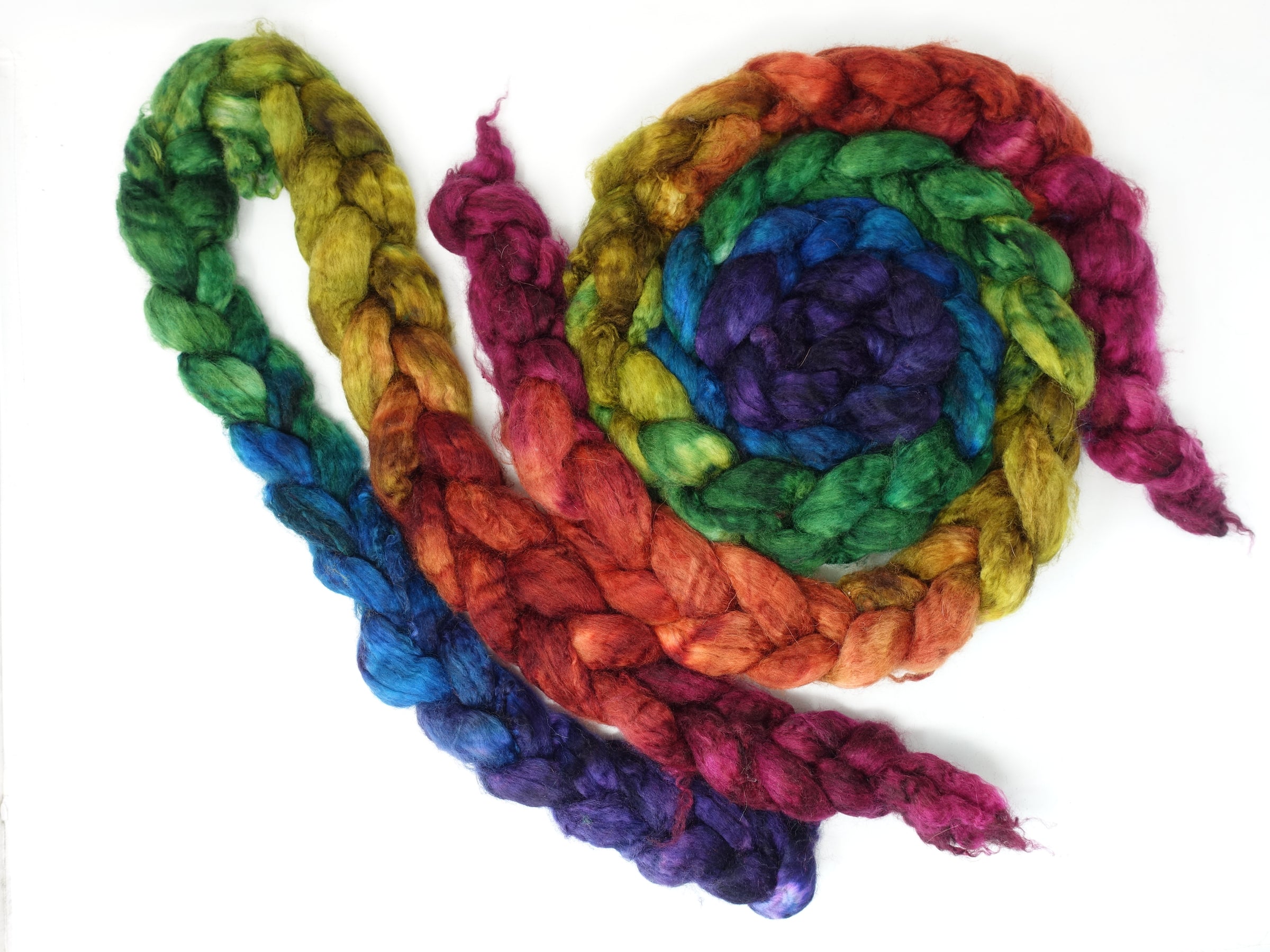Mongolian Wool, Hand Dyed  Gradient 100g