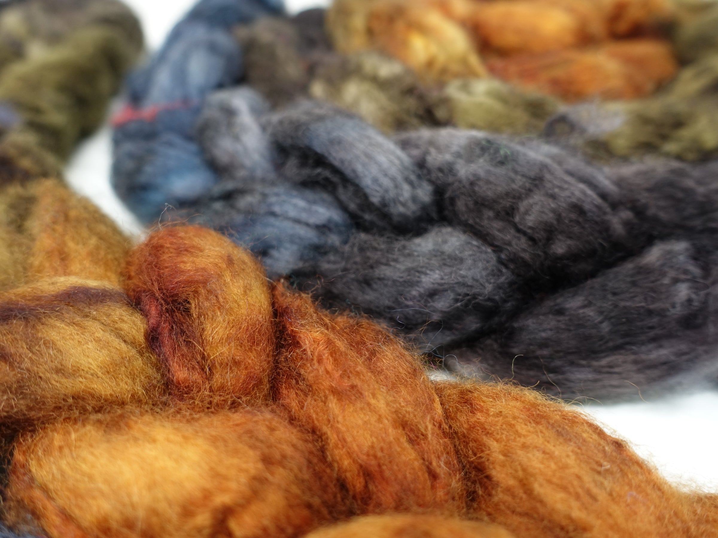 Mongolian Wool, Hand Dyed  Gradient 100g