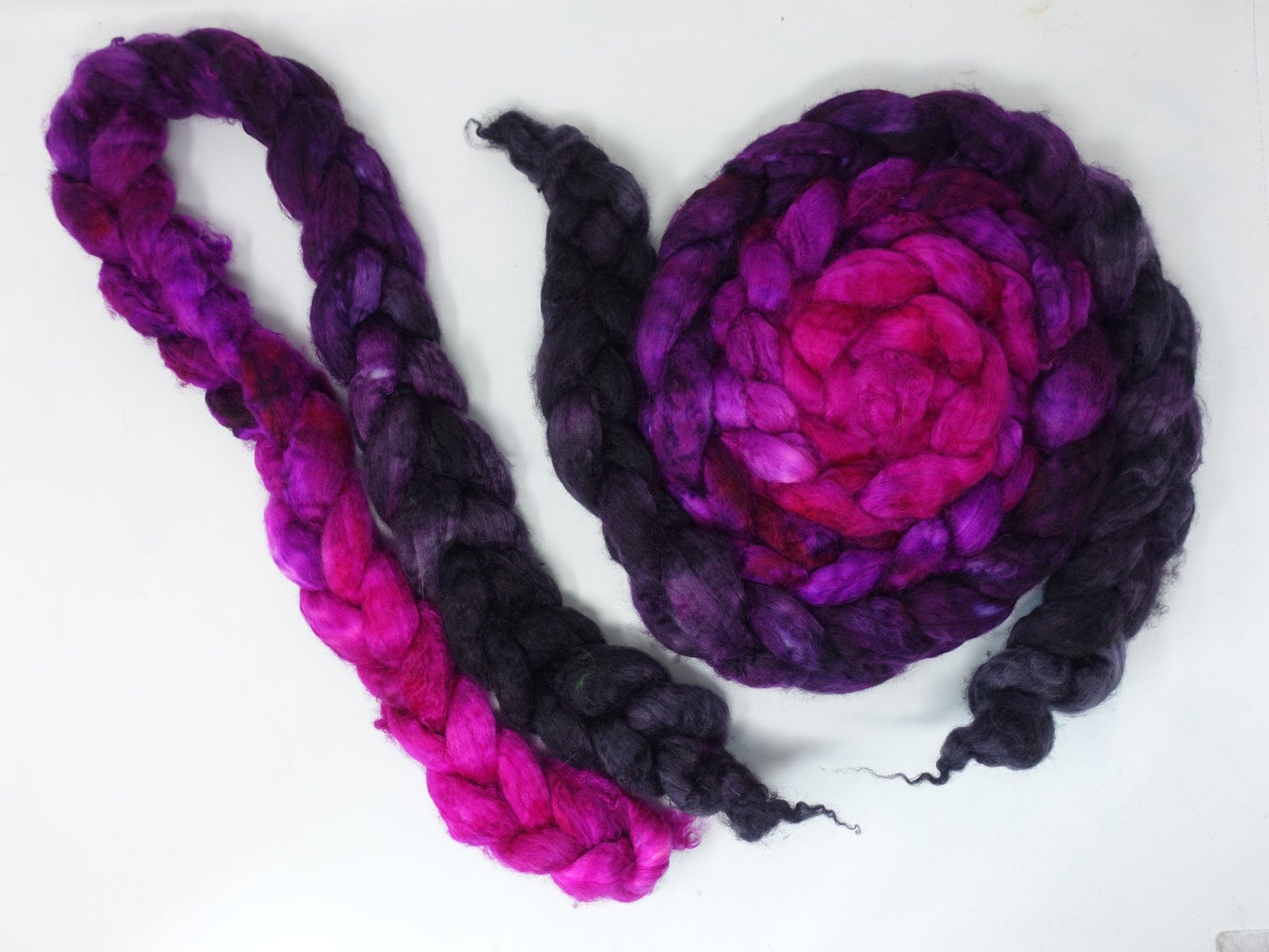 Mongolian Wool, Hand Dyed  Gradient 100g