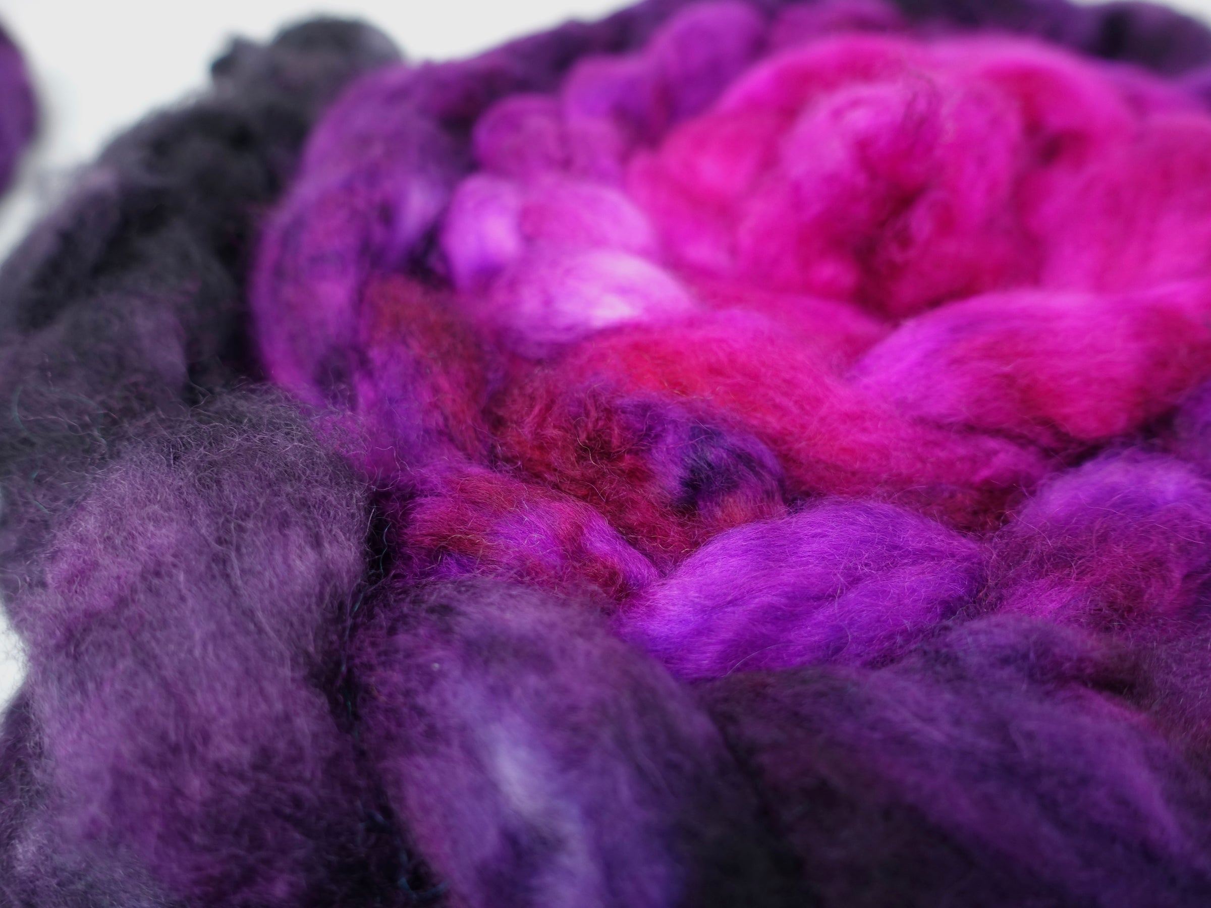 Mongolian Wool, Hand Dyed  Gradient 100g
