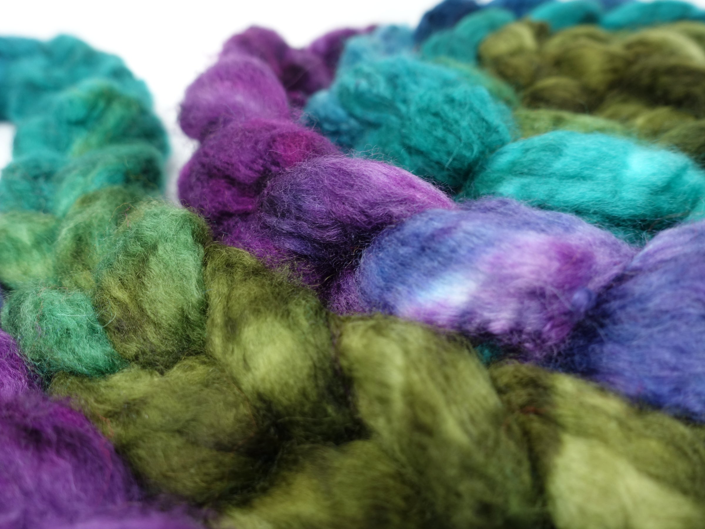 Mongolian Wool, Hand Dyed  Gradient 100g