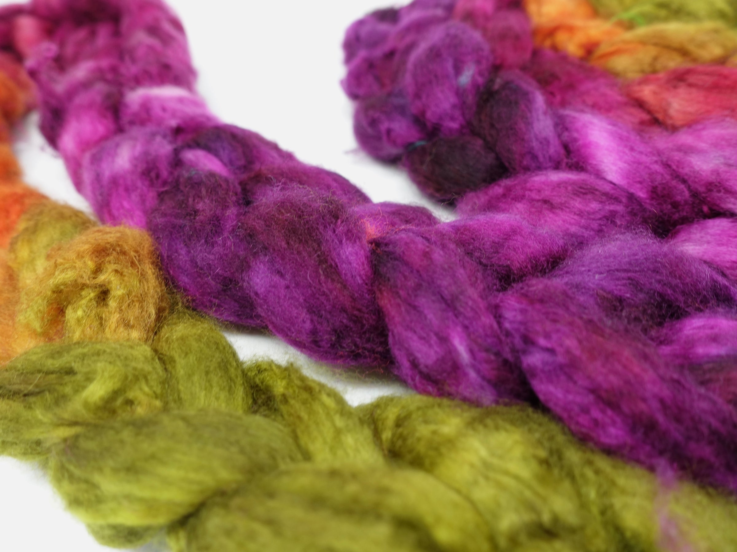 Mongolian Wool, Hand Dyed  Gradient 100g