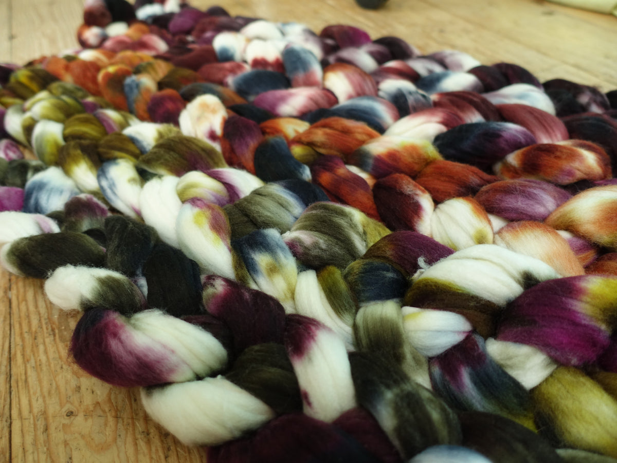 Fade Pack- Rambouillet, 5 co-ordinating braids, Hand Dyed Wool, 500g