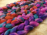 Fade Pack- Textured Blend, BFL, Manx Loaghtan, Sari Silk. 5 co-ordinating braids, Hand Dyed Wool, 500g