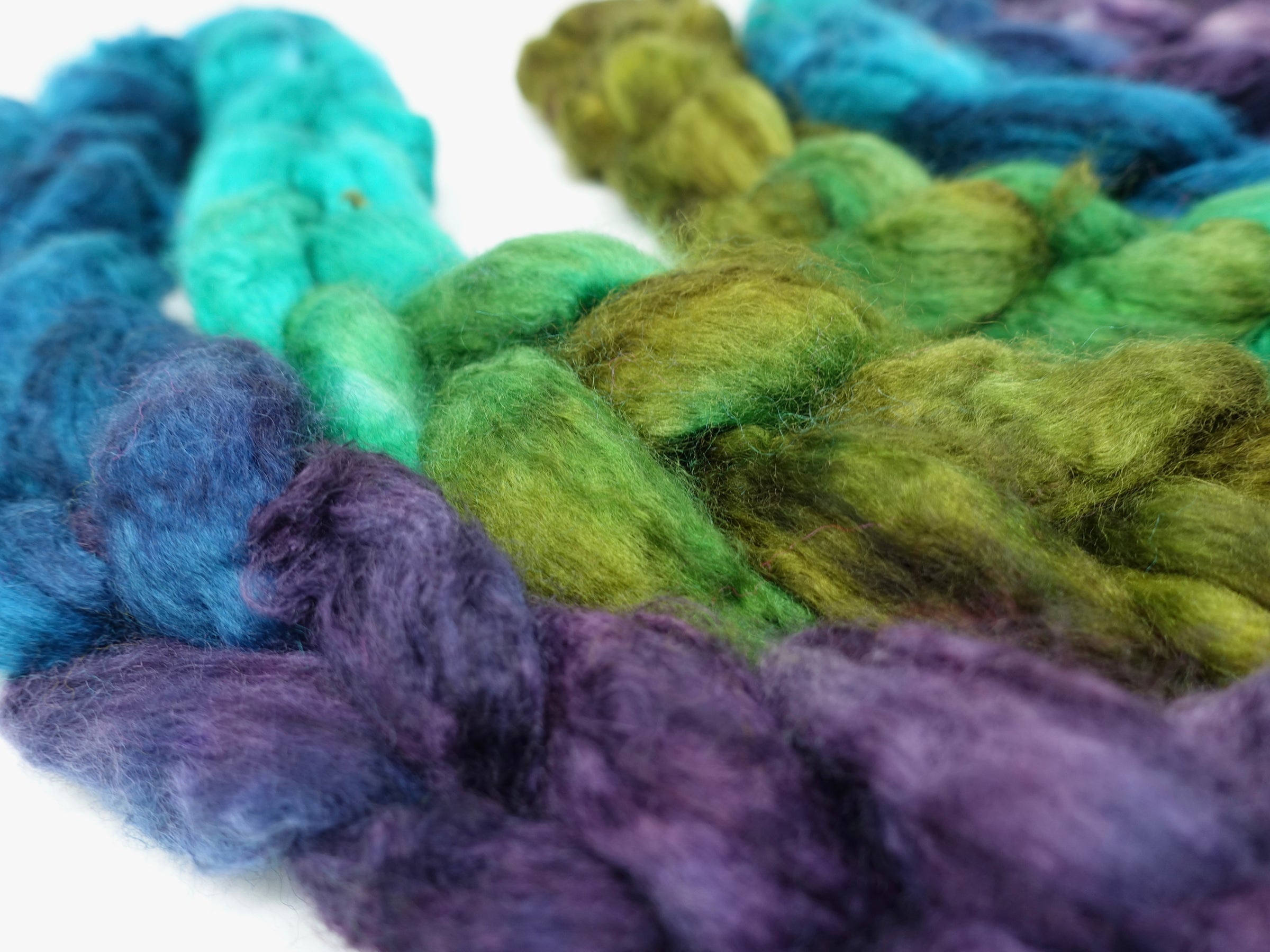Mongolian Wool, Hand Dyed Gradient 100g